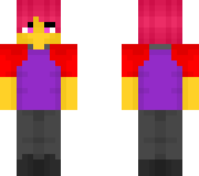 male - red n purple - casual outfit