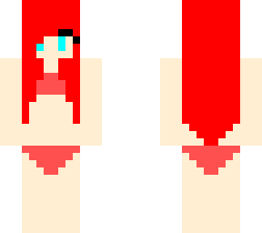 red girl swimsuit