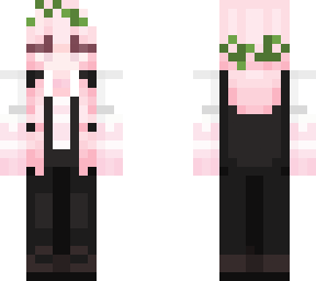 sakura girl with a black suit