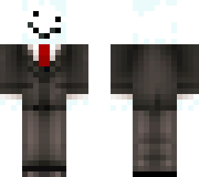 snow golem in a suit