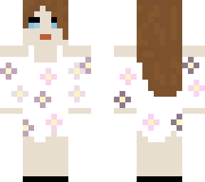 flower skirt girl
