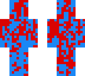 red and blue man