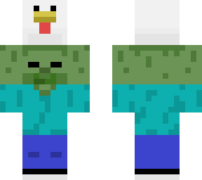 zombie carrying chicken