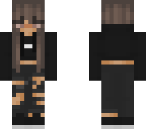 black hoodie girl