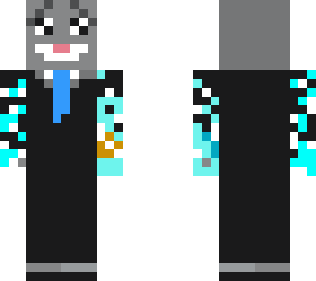 business cat with soulfire-covered arms