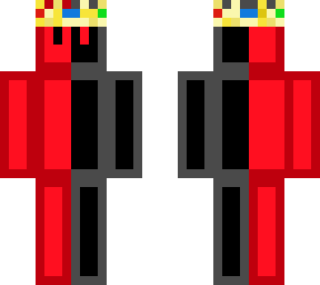 crown black and red