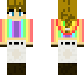 equestrain with dirty blonde hair (rainbow) :)