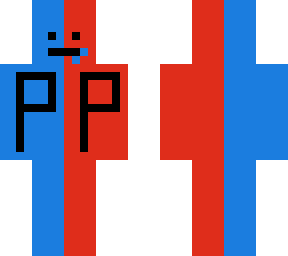red and blue