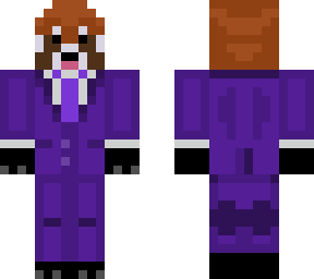 red panda purple suit
