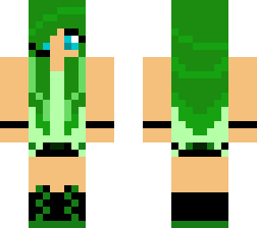 green gamer psyco girl
