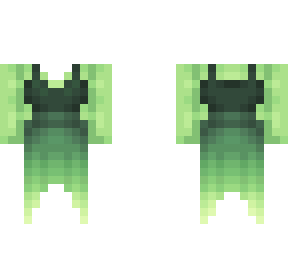 ob - long summer fade green dress & coat