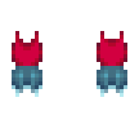 ob - strawberry red tanktop w/ shorts