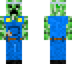 creeper in a pair of overalls