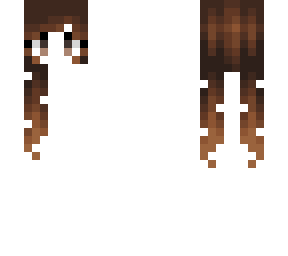female hb - long brunette pigtails fade