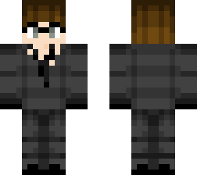 man in black suit