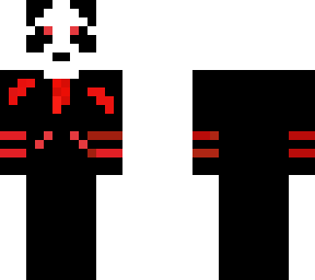 panda with red details