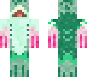 pink n teal fish 2 | Minecraft Skin