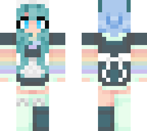 teal rainbow maid