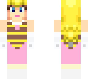 bee princess peach socks on