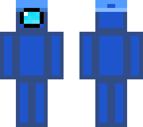 blue amogus with cap