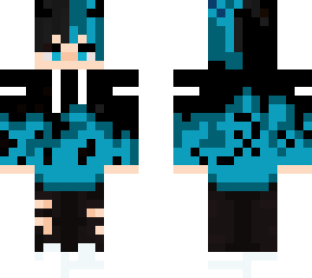 blue and black demon