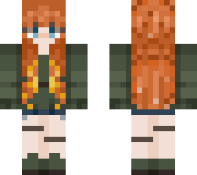 edit redhead green clothes