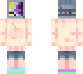 enby tv head peach shorts
