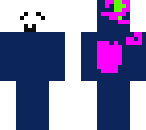 glitchy blue smile