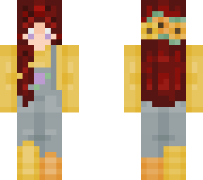 red hair flower girl