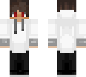 white hoodie boy
