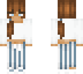 brunette striped pants