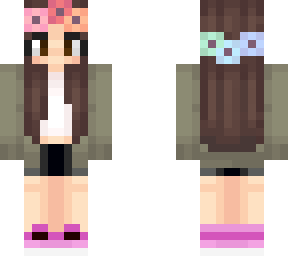 edited skin w/ long brown hair