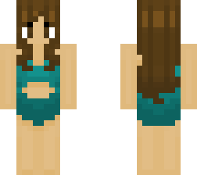 girl in turquoise swimsuit