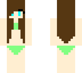 light green swimsuit
