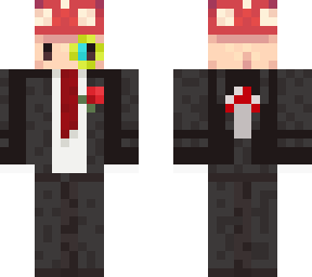 mushroom man with suit