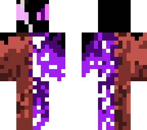 red and purple flame ender-man