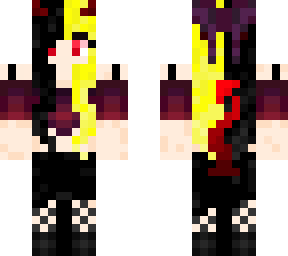 skin of myself- devil girl with yellow & black hair
