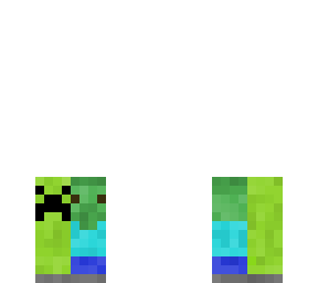 cute creeper and zombie