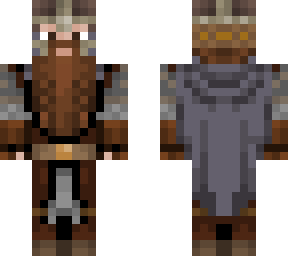 dwarf but with a grey-purple cape