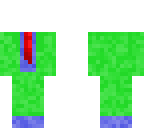 green and blue suit