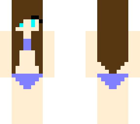 light blue swimsuit girl
