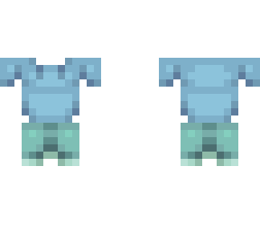 ob - sky blue tshirt w/ mint shorts