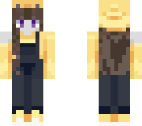vampire duck w/ overalls
