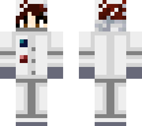 astronaut brunette cute girl
