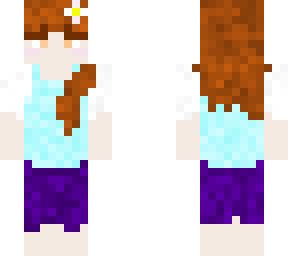blue dress flower girl