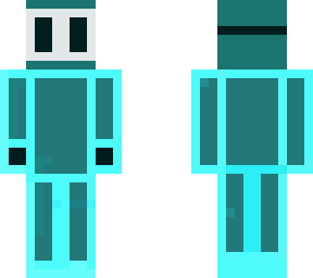 blue putline wirh a mask