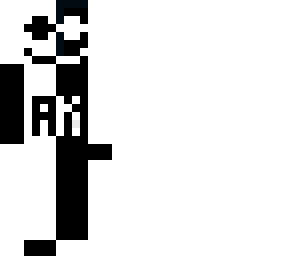 half black and half white