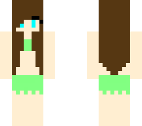 pool party (light green swim skirt)