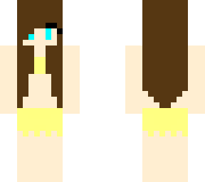 pool party (light yellow swim skirt)