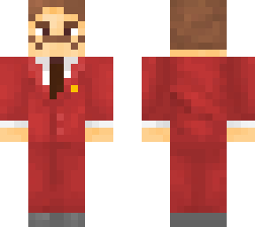 red smoking man